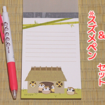 スズメメモ＆スズメペンセット