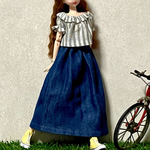 ジェニーちゃんのデニムスカート☆27㎝ドール服