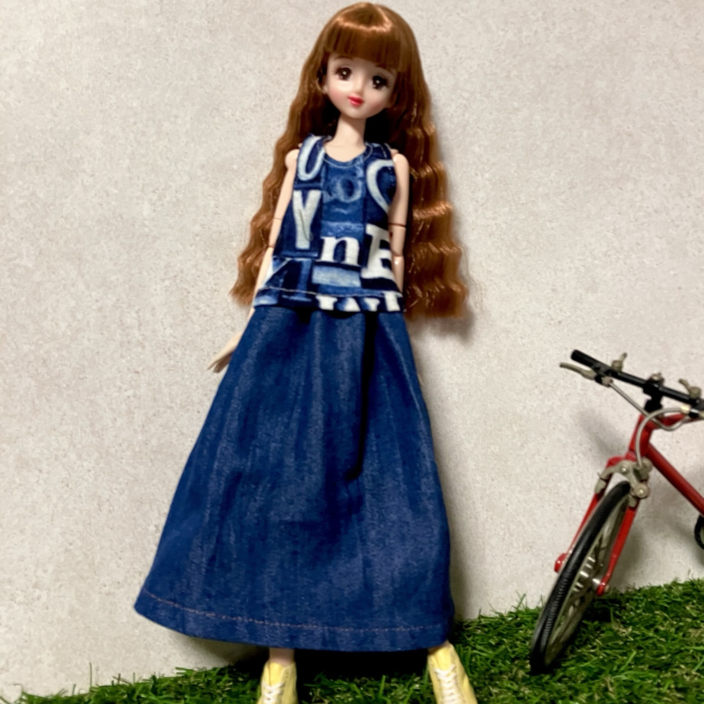 27㎝ドール洋服☆デニムスカート☆ドール服 - NAGOMIAMERI'S GALLERY
