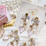  bijou＆Heart charm opal pink