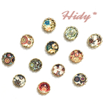 人気シリーズ新作★【全12種】Hidy* 北欧風レトロフラワーピアスorイヤリング★*。
