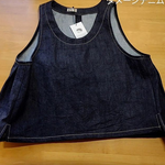 【K様オーダー品】◆ダメージデニム◆ジレ（コットン１００％）◆フリーサイズ