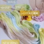手染め糸 レース糸#40(細)セット NEW WIND