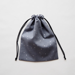 〖ruyuta様オーダー品〗巾着袋　リバーシブルランチョンマット𓂃𓈒𓏸星の綿麻