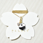 花筵のminiminiネックレス〜ブラック〜