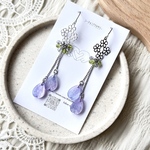 【一点モノ💜💙ブルーパープル】🌸ひらりと桜ピアス