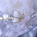 霜華★立体お花のヘアピン