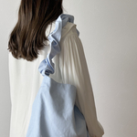 ドローコード2wayバッグ　milky blue ｜トートバッグ｜ショルダーバッグ