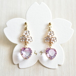 恋桜の耳飾り〜紫〜