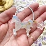 キッズ レジン ポニー 馬 ユニコーン ヘアゴム unicorn