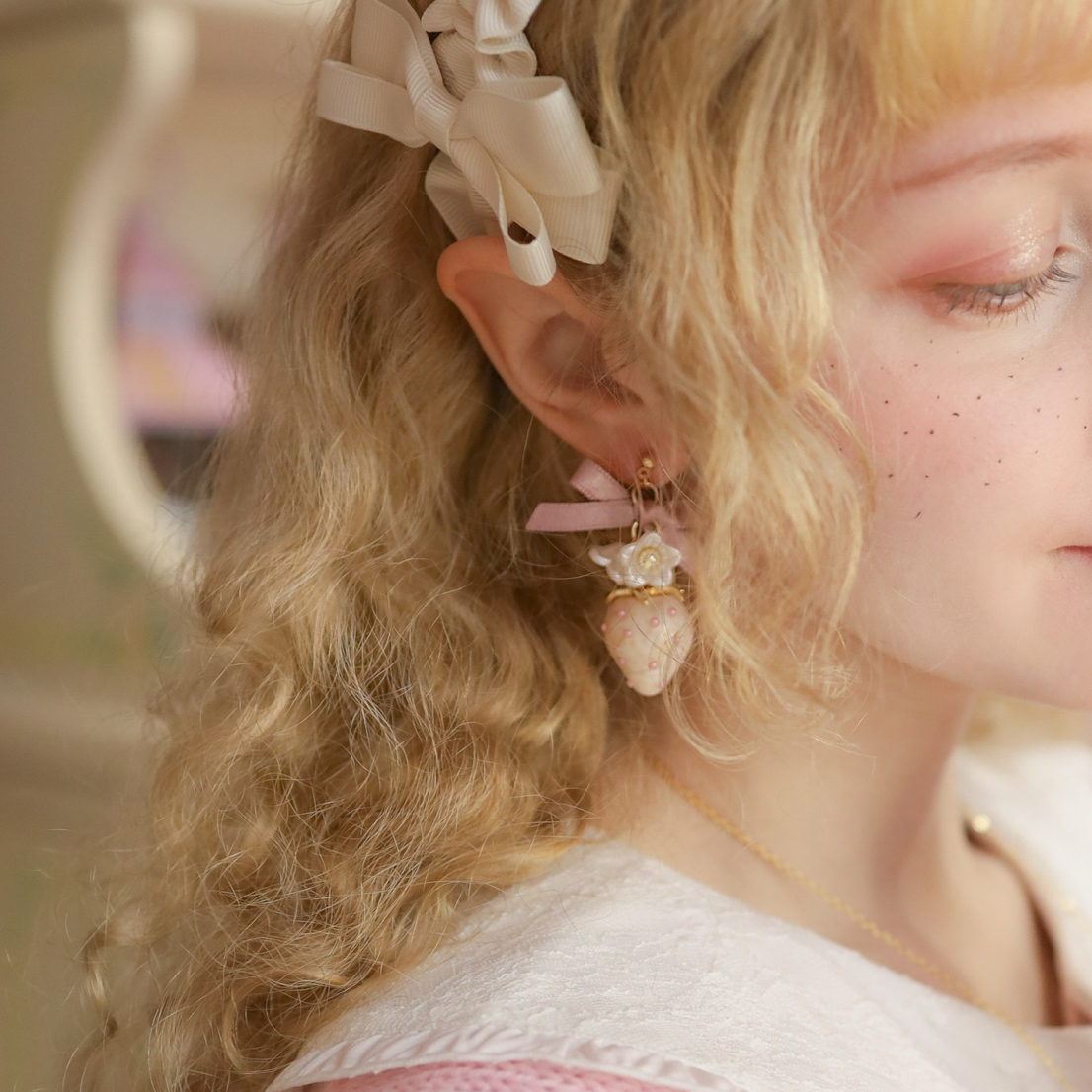 みゆ　いちごピアス miumiuいちごピアス | ママになっても可愛いものが好き♡