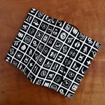ピクトグラムのブックカバー／文庫本サイズ／絵文字／案内表示／記号