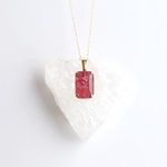 gemstone jewelry  ロードナイトのネックレス