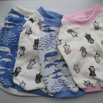 miro.pote様専用　フレブル服　クマ柄ラグラン　アクアマリンタンクトップ