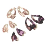 シーズンパーツ 桜 (ピンク・薄紫) 〈大・小各2ペア/8個入り〉アクリルパーツ チェリーブロッサム 