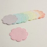 お花のデザインペーパー10枚セット・クラフトパンチ・ミルキーカラー