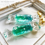 桜飴チャーム「海辺の桜」(candy charm/ キーホルダー/バッグチャーム/スイーツデコ/フェイクスイーツ/フェイクフード/食品サンプル/飴)