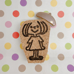 ベレー帽の女の子はんこ