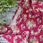 natural*(LL)アンティーク薔薇柄チュニック