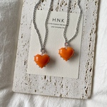 Vitamin color jerry heart necklace