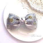 ＊インド刺繍＊華やかリボンバレッタ
