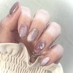 ピンクマグネット✨ミラーニュアンスネイル