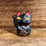 置物「招き猫 黒」