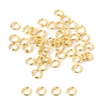 ミニレター送料無料！6ｍｍ 高品質 丸カン ゴールド 線経0.7mm