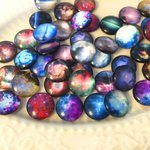 12mm　宇宙/銀河/惑星のカボション　12個