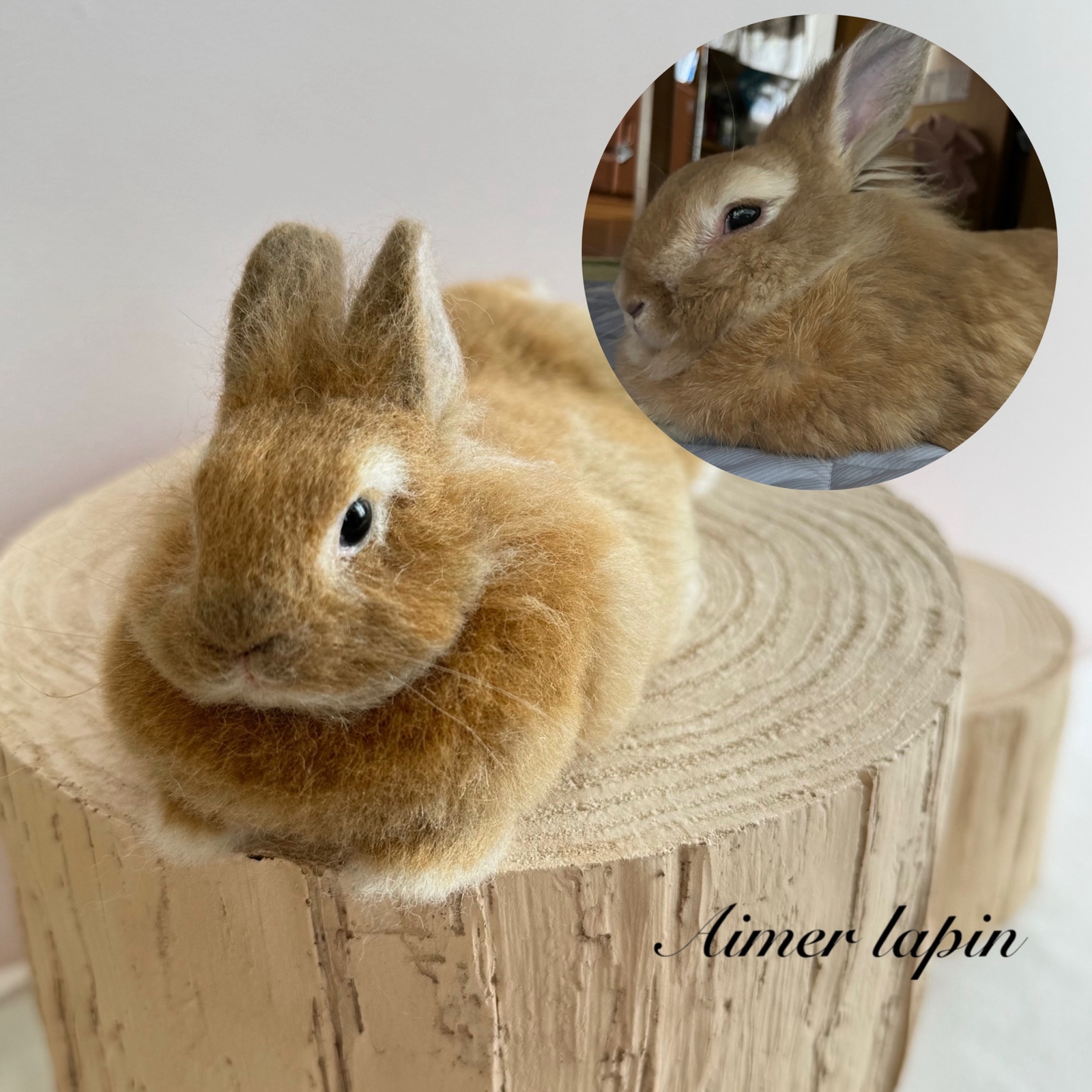 Mサイズ》 羊毛フェルト うさぎ リアル オーダー メモリアル