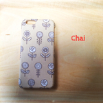 No.161 新色 受注製作　北欧風小さなお花畑　ミルクティーベージュ  iPhoneケース