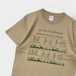 Tシャツ「まちがい探し フェス」サンドカーキ