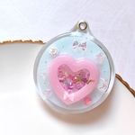 【3-14】HAPPY♡シャカシャカミラー　鏡　レジン