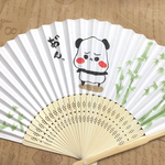ぱん扇子（パンダさんの手描き扇子）