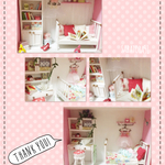 【okustah53様専用】オーダー品（ミニチュアドールハウス/ピンク&ピンク2）