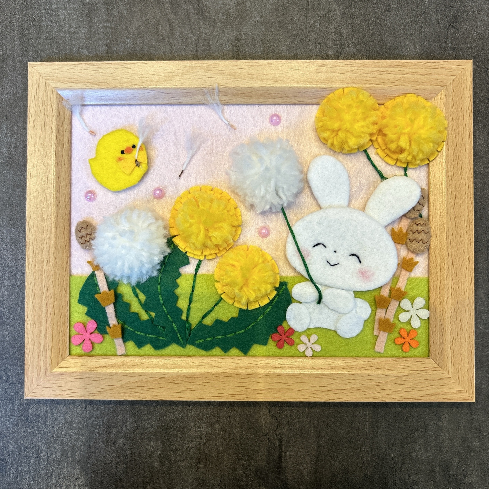 ✽フェルト飾り・リース✽ハンドメイド✽専用 ハンドメイド☆フェルト ☆リース☆壁飾り☆ 夏☆向日葵☆スイカ