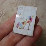 パリ風おしゃれ特集＊サインプレート ＊PARIS花のハイヒール