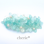 本物のお花 紫陽花 バレッタ 8cm 人魚姫の落し物
