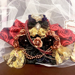 羽織袴　ウサBOYウサギ組　BLACK &REDローズ