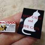 ネコちゃん特集＊サインプレート＊クッキーの箱とKEEP CALMのネコちゃん