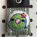 刺繍キーホルダー（マメルリハ）