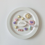 ハートのステッキのお誕生日アイシングクッキーセット