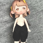 アンティーユ(お茶会四つ足)用ドロワパンツ　黒　透けあり