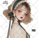 original sticker « no.793 »     //     人物ステッカー オリジナルステッカー