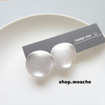 【ピアス】サークル　ピアス　シルバーピアス　マットシルバー　アクセサリーパーツ