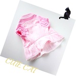猫服🐈基本サイズ＋(ﾌﾟﾗｽ)お試し【送料無料】ピンクワンピ