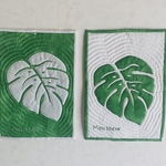 モンステラのミニタペ2枚