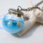 Ocean in the bottle 　海のロングネックレス