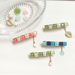 ✴︎on the seashore#2 タイルカラーとチャームが選べるミニバレッタ