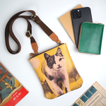 ファスナー ポシェット（ネコ）VINTAGE SELECTION 牛革 スマホ ミニ ショルダー バッグ